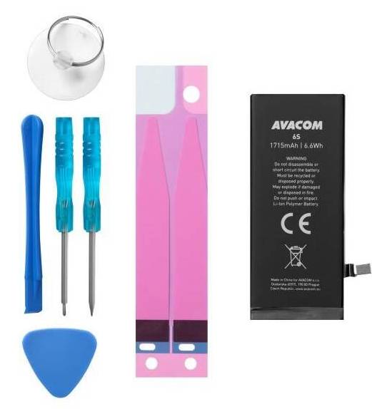 Baterie Avacom pro mobil Apple iPhone 6s / 1715 mAh / 3,82 V / Li-Ion / černá Varianta: ivi1