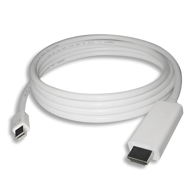Kabel PremiumCord Mini DisplayPort 1.2 / HDMI 2.0 / 1 m / bílá Varianta: ivi1