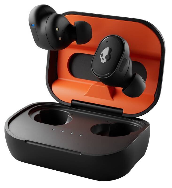 Bezdrátová sluchátka Skullcandy Grind Fuel / 20-20000 Hz / 32 ohmů / Bluetooth 5 / černá/oranžová Varianta: ivi1