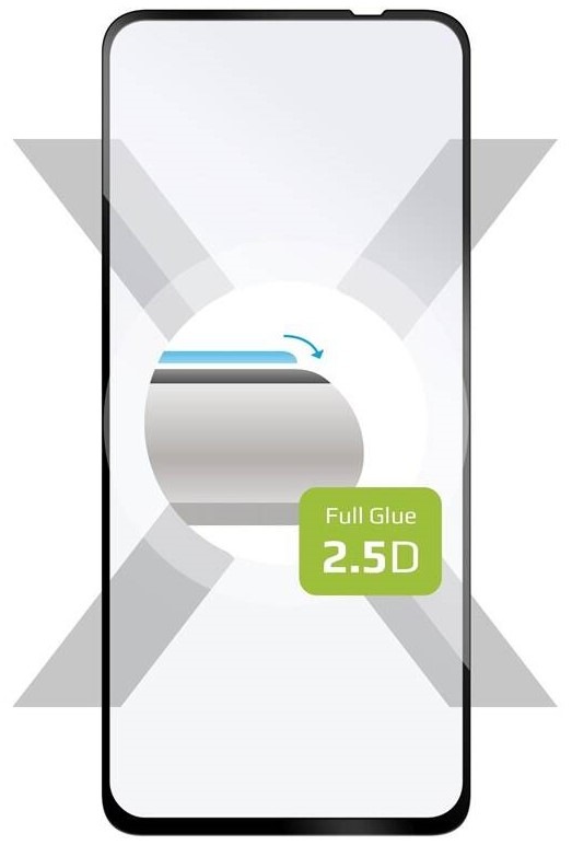 Tvrzené sklo FIXED Full-Cover na mobil OnePlus Nord 2 5G / 9H / 0,33 mm / černá Varianta: ivi1