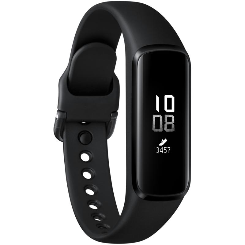 Fitness náramek Samsung Galaxy Fit e (SM-R375NZKAXEZ) / 70 mAh / 128 × 64 px / 0,74" (1,88 cm) PMOLED displej / černá / ROZBALENO