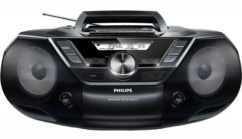 Radiomagnetofon s CD Philips AZ787 / černá / ZÁNOVNÍ