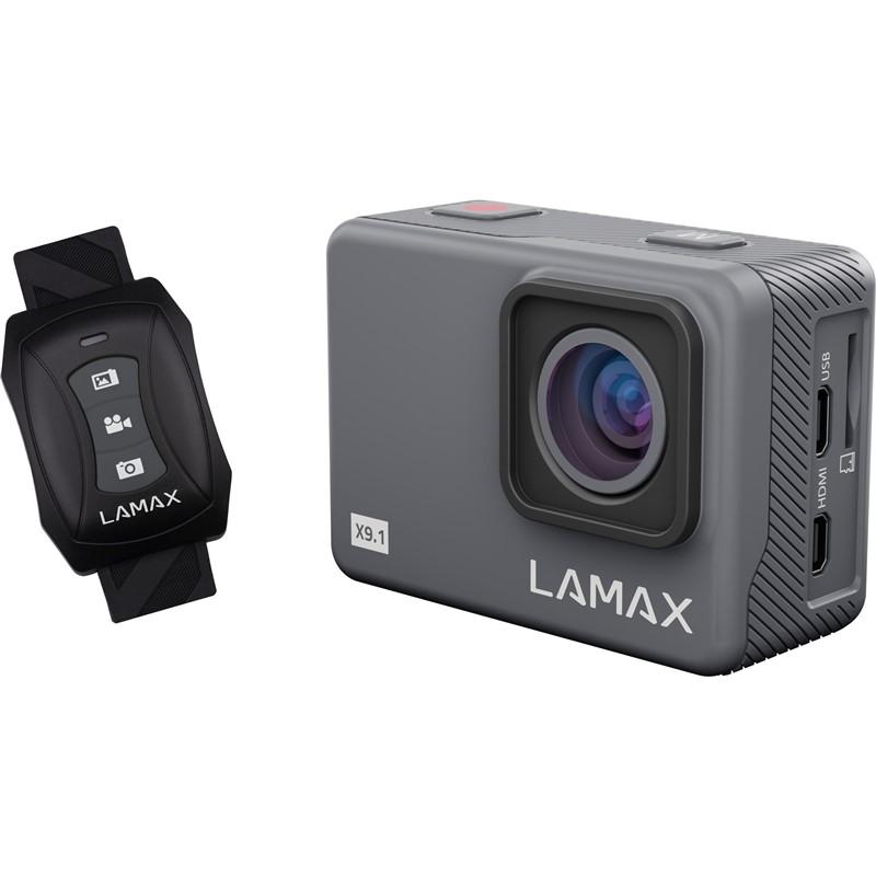 Outdoorová kamera LAMAX X9.1 / 2" (5,1 cm) LCD displej / úhel záběru 170° / 12 Mpx / Micro USB 2.0 / HDMI / šedá / ROZBALENO