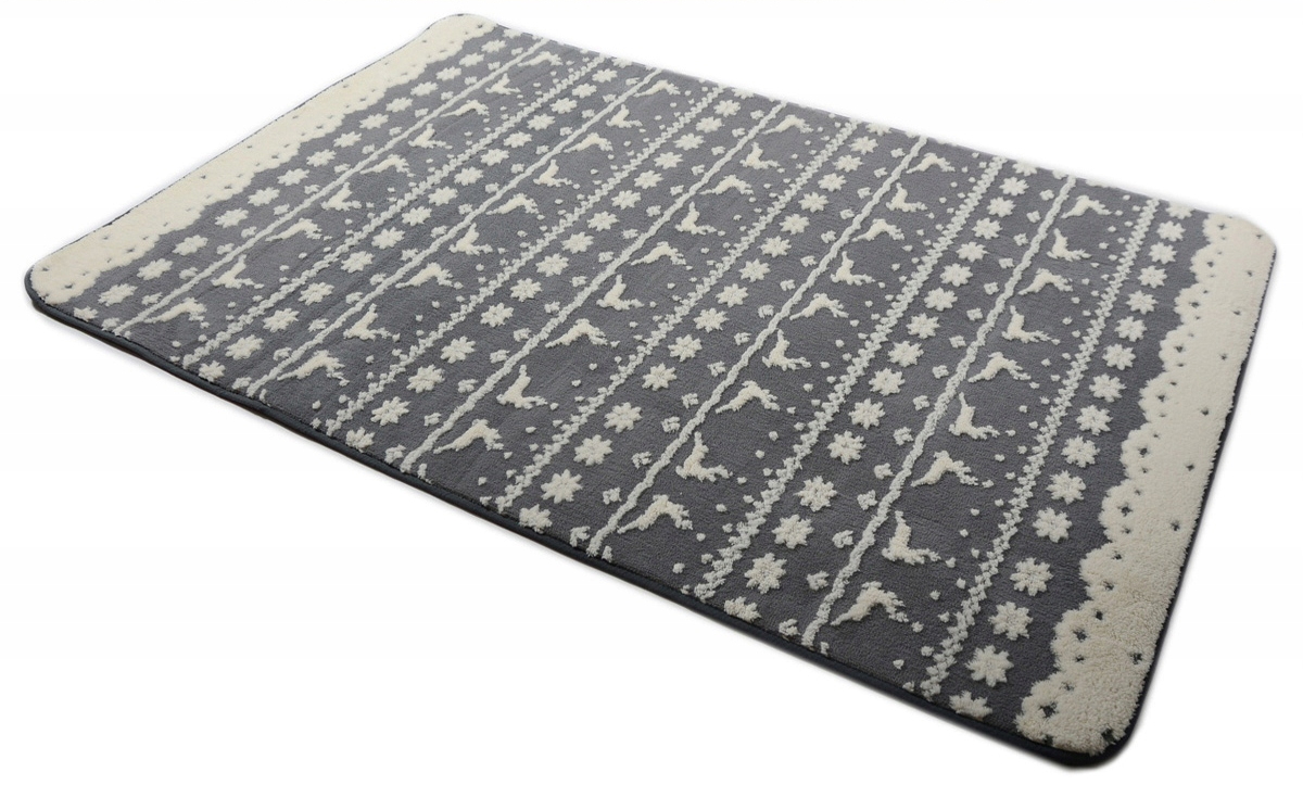 Plyšový koberec 3D 160 x 230 cm - BERGEN šedý