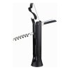 corkscrew with foil cutter and bottle opener masterpro black stainless steel abs