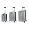 Cestovní kufr/kufry / sada 3 tvrdostěnných kufrů Royalty Line RL-LTS18706 / objem 40, 63, 95 l / ABS /  stříbrná