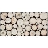 Dřevěný panel / 2 ks / 38 x 76 x 3,3 cm / 2 kusy / 0,58 m² / pravé dřevo / přírodní / POŠKOZENÝ OBAL