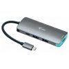 Dokovací stanice i-tec USB-C Metal Nano 4K HDMI + Power Delivery 60 W / 1x HDMI / 3× USB 3.0 / šedá / POŠKOZENÝ OBAL