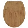 WC sedátko Bambus / dřevo / pomalé spouštění / hnědá