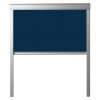 Zatemňovací roleta DUA pro střešní okno / 114 x 118 cm / pogumovaná polyesterová tkanina / hliník / tmavě modrá