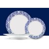 LIVIDUS Dezertní talíř / pr. 19 cm / bílá/modrá (iris-variant-id ivi0)