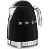 Rychlovarná konvice Smeg KLF04BLEU s regulací teploty / 1,7 l / 2400 W / 220-240 V / černá / stříbrná (iris-variant-id ivi0)