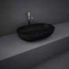 Oválné umyvadlo na desku RAK Ceramics Feeling FEECT5500503A / 55 x 35 cm / bez přepadu / sanitární keramika / matná černá (iris-variant-id ivi0)