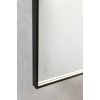 Nástěnné LED zrcadlo / 50 x 80 cm / 31 W / 3100 lm / neutrální bílá / sklo / hliník / černá (iris-variant-id ivi0)
