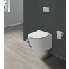 Závěsná WC mísa / sanitární keramika / BEZ PRKÉNKA / bílá (iris-variant-id ivi0)