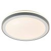 Kulaté stropní LED svítidlo / 24 W / O x V: 40 x 8 cm / teplá bílá / bílá/šedá (iris-variant-id ivi0)