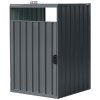 Přístřešek na popelnice BestBerg KP-1A / 0,6 m2 / 80 x 122 x 80 cm / šedá (iris-variant-id ivi0)
