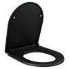 WC sedátko RAK Ceramics Feeling s měkkým zavíráním / duroplast / černá matná (iris-variant-id ivi0)