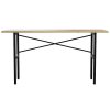 Pracovní stůl 165 x 60 x 85 cm / nosnost 200 kg / ocel / smrk / černá (iris-variant-id ivi0)