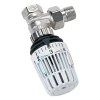 Rohová termostatická hlavice s ventilem Heimeier / ½″ / poniklovaná