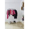 Stojanový věšák Store It / 101 - 165 cm / kov / bílá/stříbrná