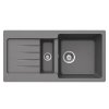 Vestavný dřez Pyramis Zako / 86 x 43,5 cm / šedá
