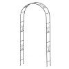 Kovový zahradní květinový oblouk BestBerg BBFA-20DA / 104 × 240 cm / černá