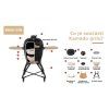 Keramický Kamado BBQ gril BestBerg BBGK-55B / Ø 46 cm / černá