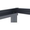 Hliníková pergola BestBerg PZ-9A / 9 m² / antracit/šedá