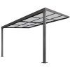 Hliníková pergola BestBerg PZ-12A / 12 m² / antracit/šedá