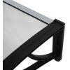 Hliníkový vchodový přístřešek BestBerg BBDA-8012D / 120 x 80 cm / černá