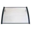 Hliníkový vchodový přístřešek BestBerg BBDA-8012D / 120 x 80 cm / černá