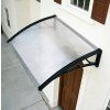 Hliníkový vchodový přístřešek BestBerg BBDA-8012D / 120 x 80 cm / černá