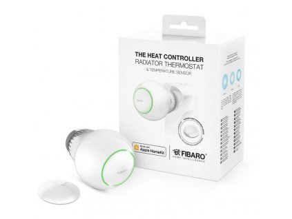 Bezdrátová termohlavice Fibaro a teplotní čidlo pro Apple HomeKit (FGBHT-PACK) / POŠKOZENÝ OBAL