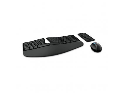 Klávesnice s myší Microsoft Sculpt Ergonomic CZ/SK (L5V-00019) / černá / POŠKOZENÝ OBAL