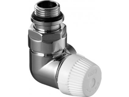 Termostatický ventil, chróm, ľavý uhol, 1/2" Honeywell V2082LSL15 Thera Design