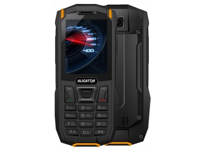 Mobilní telefon Aligator K50 eXtremo / black / orange / ROZBALENÉ