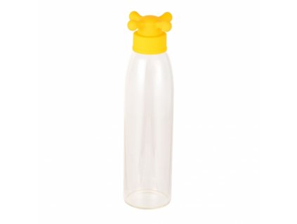 Fľaša z borosilikátového skla so žltým viečkom United Colors of Benetton 500 ml