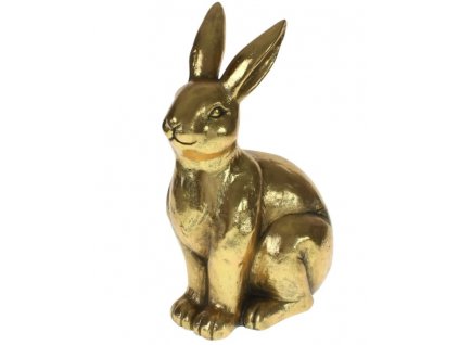 Dekorácia figúrka Voss Golden Rabbit antique 41 cm / zlatá / ZÁNOVNÉ