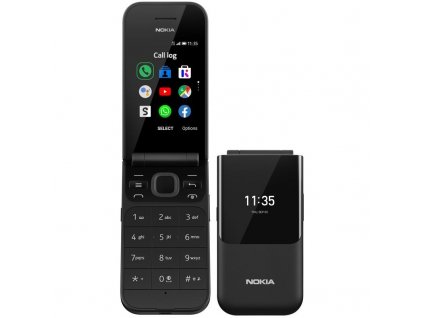 Mobilný telefón Nokia 2720 Flip Dual SIM / čierna / ZÁNOVNÉ