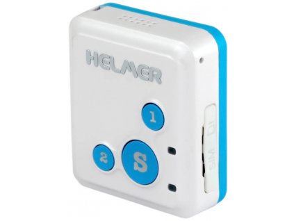 GPS lokátor Helmer LK 503 s obojsmernou komunikáciou na sledovanie osôb, batožiny / biely / modrý / ROZBALENÉ