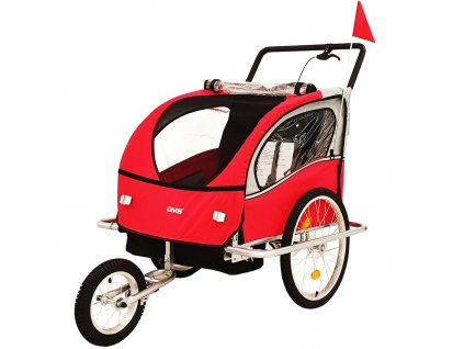 Vozík na bicykel DMS Germany FH-02R / červený / ZÁNOVNÉ
