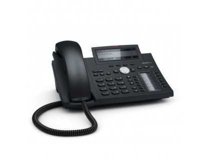 Šnúrový telefón SNOM D345, VoIP handsfree / čierny / ROZBALENÉ