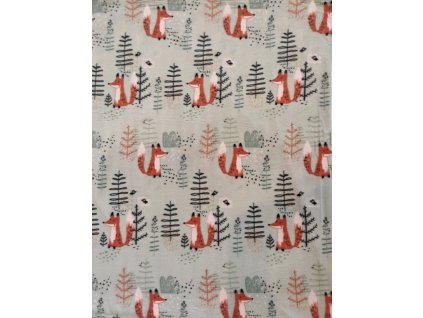 Fleecová deka Veselé Vianoce 150 x 200 cm / líšky