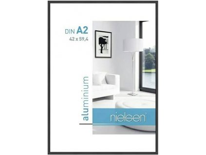 Fotorámik Nielsen 42 x 59,4 cm / A2 / hliník / čierny