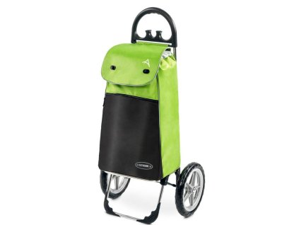 LINOVUM Esana nákupný vozík s chladiacim priestorom a extra veľkými odnímateľnými kolesami, vnútorný objem 55 l, max. nosnosť 30 kg / zelená / čierna / ROZBALENÉ