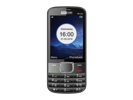 Mobilný telefón MaxCom Classic MM320 Single Sim (MM320) / čierny / ROZBALENÉ