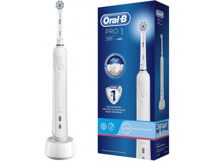 Elektrická zubná kefka Oral-B PRO 1 200 / biela / ZÁNOVNÉ