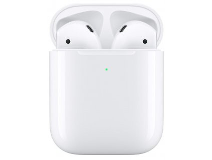 Slúchadlá Apple AirPods, bezdrôtové nabíjanie / biele / 2. AKOSŤ