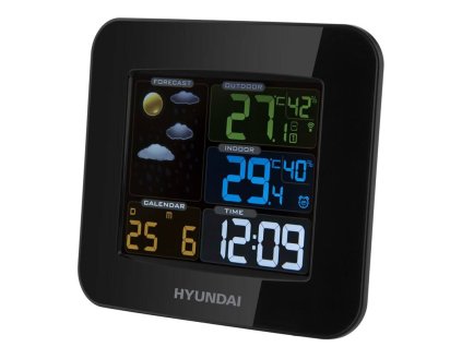 Meteorologická stanica Hyundai WS 8446 / Wifi / čierna / ROZBALENÉ